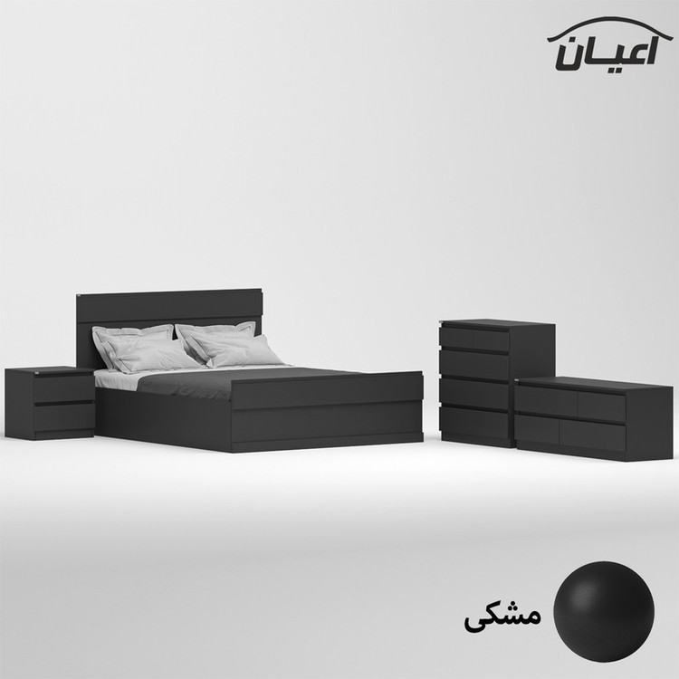 سرویس خواب دونفره کوچیل مدل KL869 سایز 160x200 سانتی متر مجموعه چهار عددی