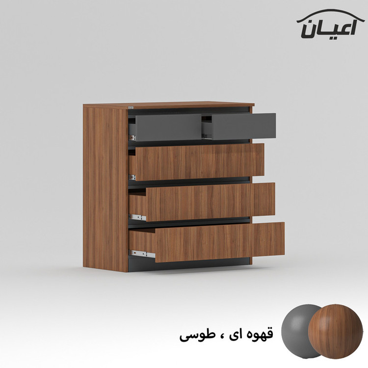 سرویس خواب دونفره کوچیل مدل KL869 سایز 160x200 سانتی متر مجموعه چهار عددی