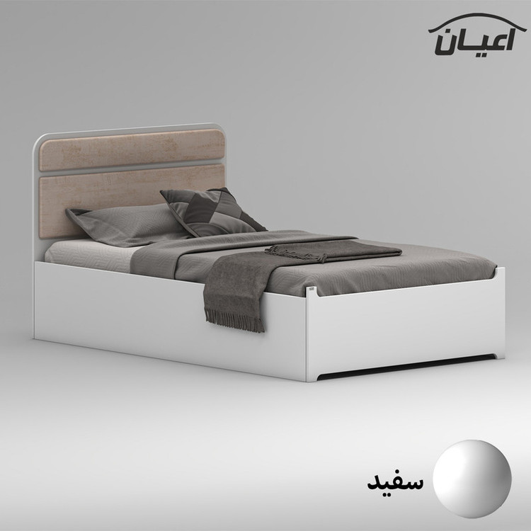 تخت خواب ملامینه یک نفره کوچیل مدل KL951 سایز 120x200 سانتی متر