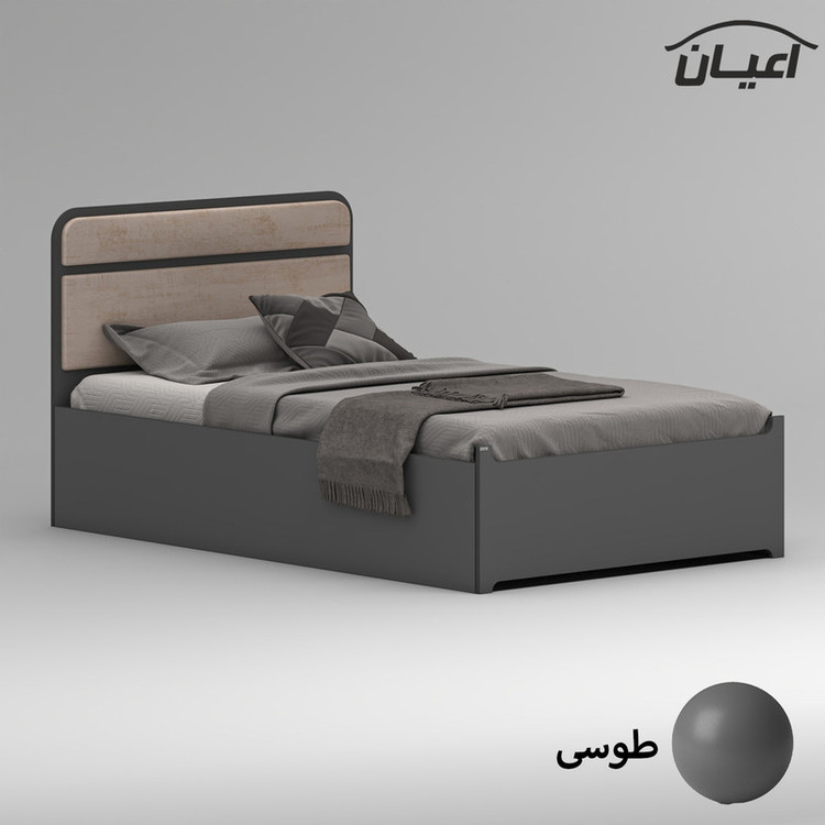 تخت خواب ملامینه یک نفره کوچیل مدل KL951 سایز 120x200 سانتی متر