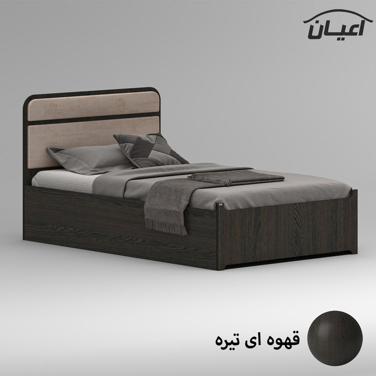 تخت خواب ملامینه یک نفره کوچیل مدل KL951 سایز 120x200 سانتی متر
