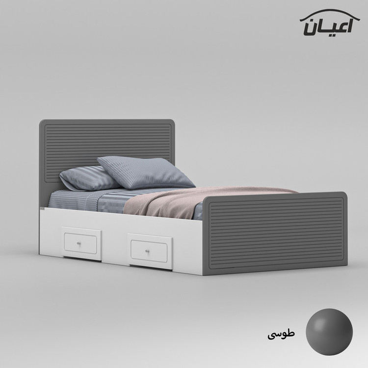 تخت خواب یک نفره کوچیل مدل KL813 سایز 120x200 سانتی متر