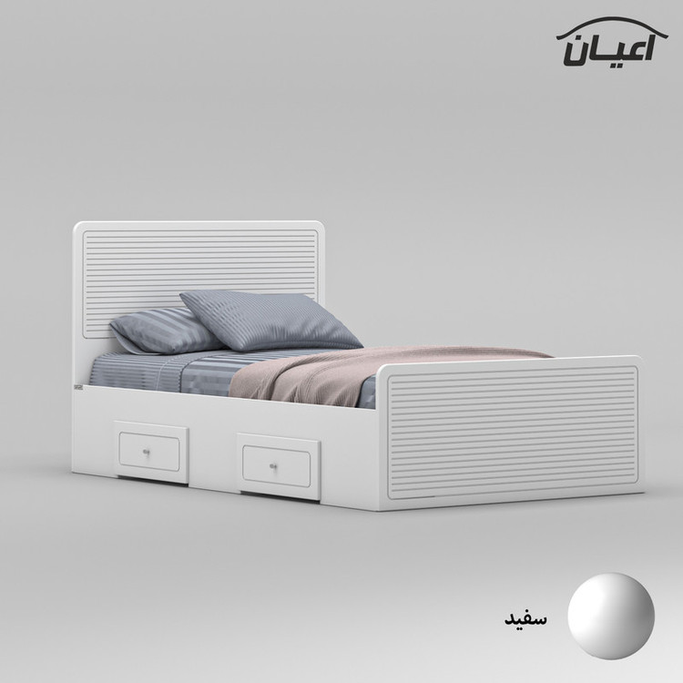 تخت خواب یک نفره کوچیل مدل KL813 سایز 120x200 سانتی متر