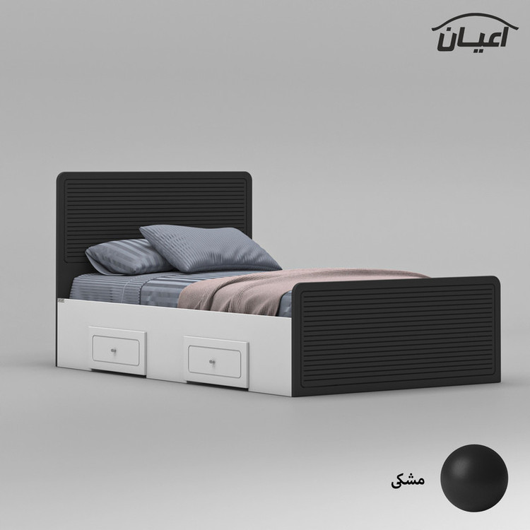 تخت خواب یک نفره کوچیل مدل KL813 سایز 120x200 سانتی متر