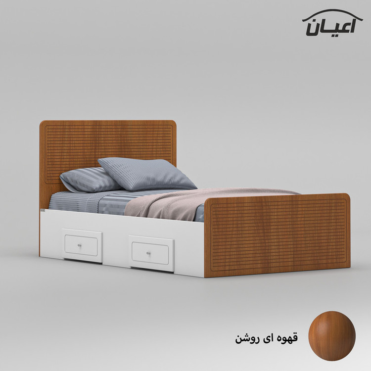 تخت خواب یک نفره کوچیل مدل KL813 سایز 120x200 سانتی متر