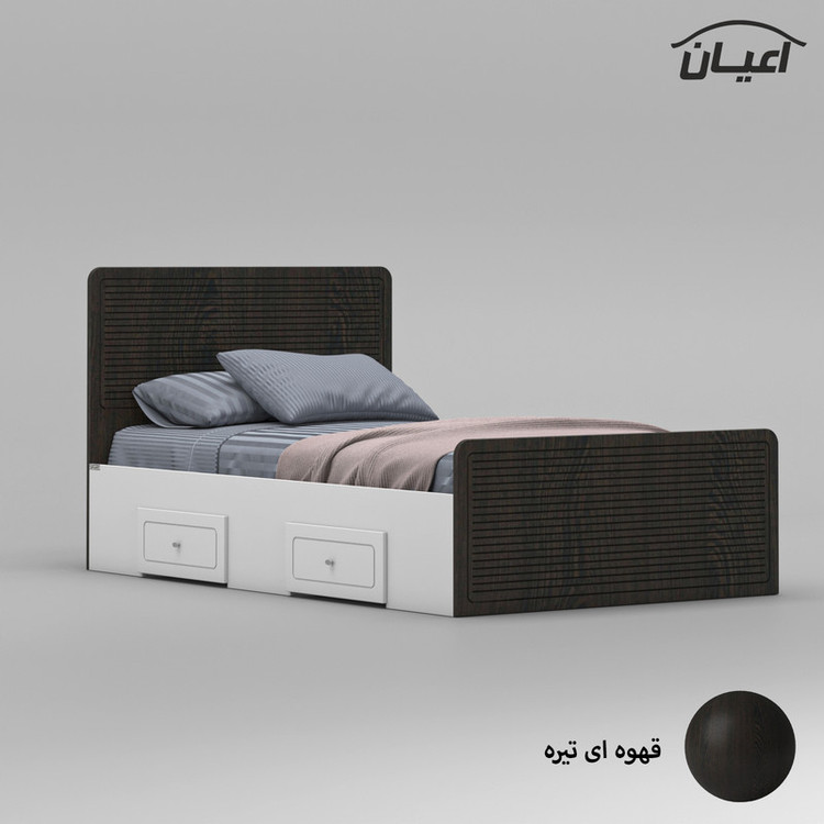 تخت خواب یک نفره کوچیل مدل KL813 سایز 120x200 سانتی متر