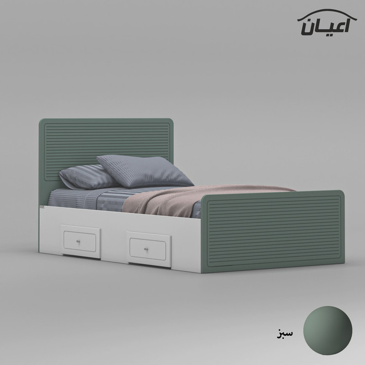 تخت خواب یک نفره کوچیل مدل KL813 سایز 120x200 سانتی متر