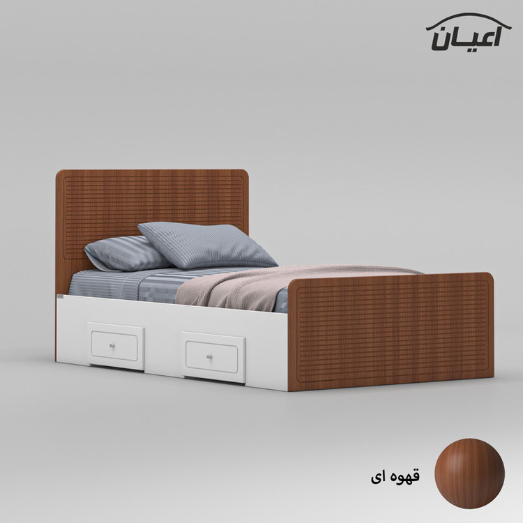 تخت خواب یک نفره کوچیل مدل KL813 سایز 120x200 سانتی متر