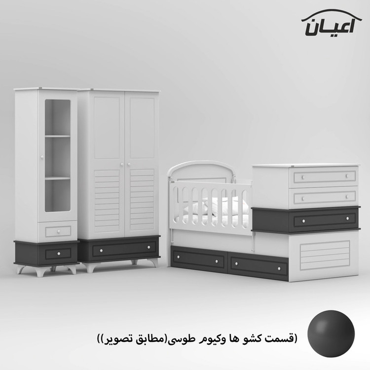 سرویس خواب کودک و نوزاد کوچیل مدل KL908 مجموعه سه عددی