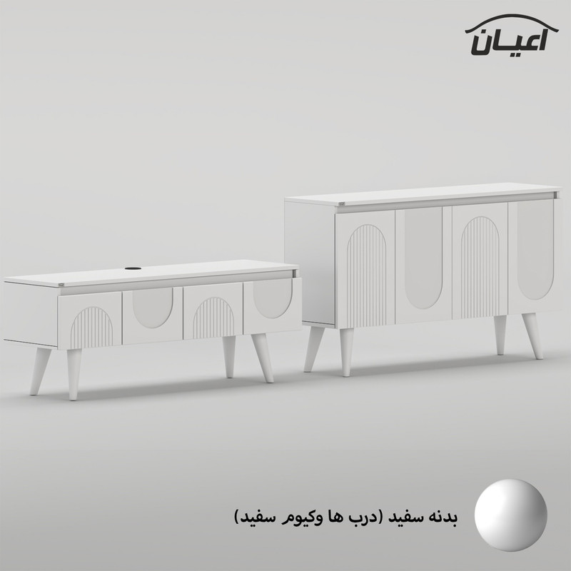 سرویس کنسول و میز تلویزیون کوچیل مدل KL979 مجموعه دو عددی