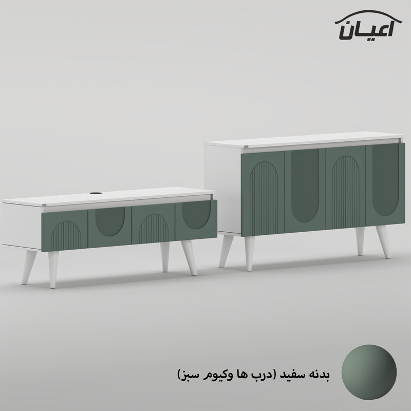 سرویس کنسول و میز تلویزیون کوچیل مدل KL979 مجموعه دو عددی
