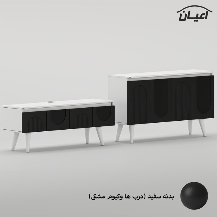 سرویس کنسول و میز تلویزیون کوچیل مدل KL979 مجموعه دو عددی