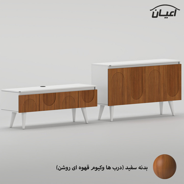 سرویس کنسول و میز تلویزیون کوچیل مدل KL979 مجموعه دو عددی