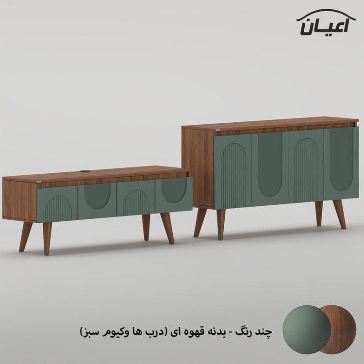 سرویس کنسول و میز تلویزیون کوچیل مدل KL979 مجموعه دو عددی