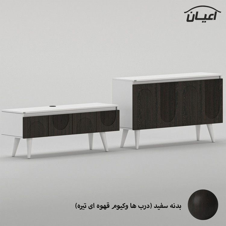 سرویس کنسول و میز تلویزیون کوچیل مدل KL979 مجموعه دو عددی