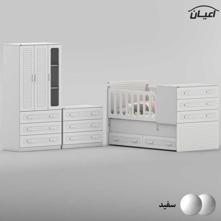 سرویس خواب کودک و نوزاد کوچیل مدل KL1007 مجموعه سه عددی