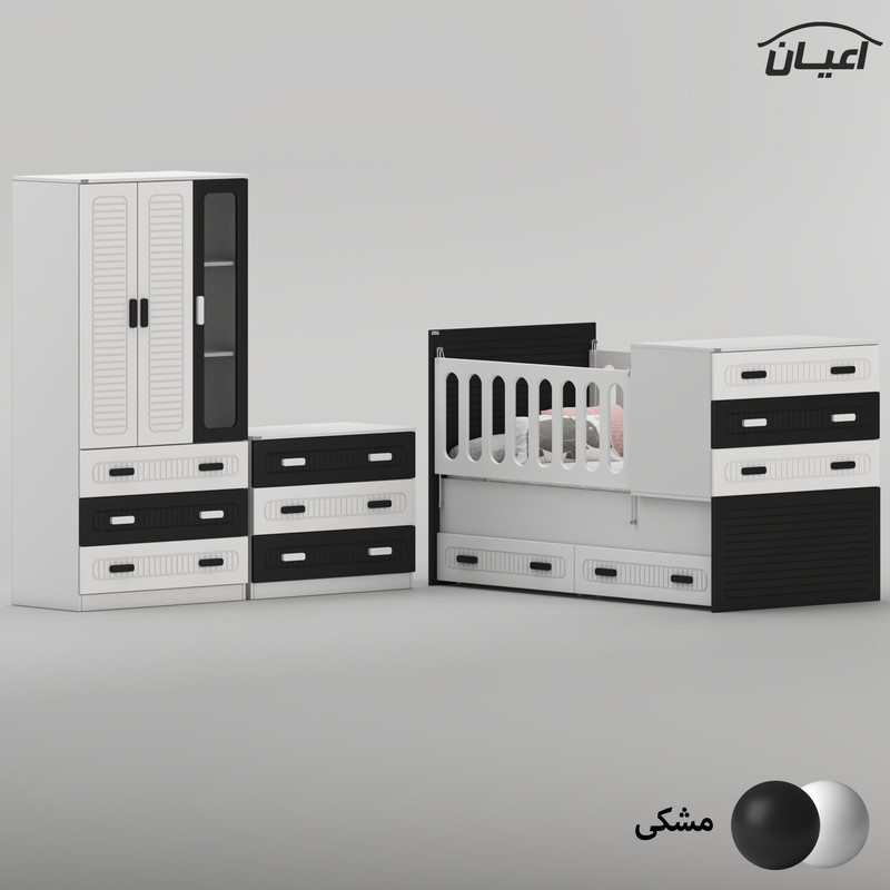 سرویس خواب کودک و نوزاد کوچیل مدل KL1007 مجموعه سه عددی