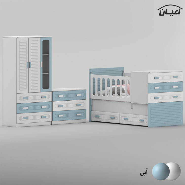 سرویس خواب کودک و نوزاد کوچیل مدل KL1007 مجموعه سه عددی