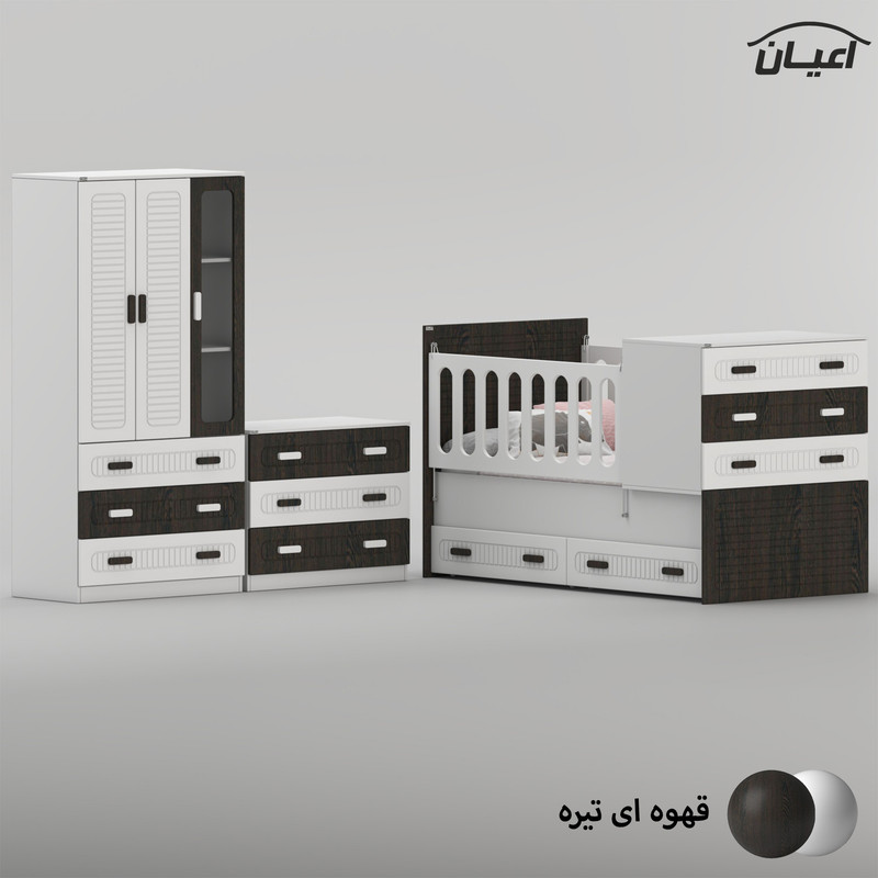 سرویس خواب کودک و نوزاد کوچیل مدل KL1007 مجموعه سه عددی