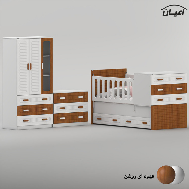 سرویس خواب کودک و نوزاد کوچیل مدل KL1007 مجموعه سه عددی