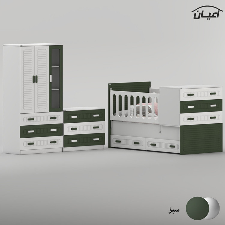 سرویس خواب کودک و نوزاد کوچیل مدل KL1007 مجموعه سه عددی