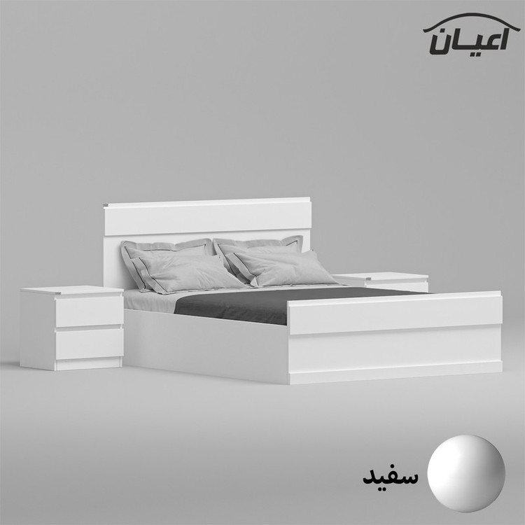سرویس خواب دونفره کوچیل مدل KL864 سایز 160x200 سانتی متر مجموعه سه عددی