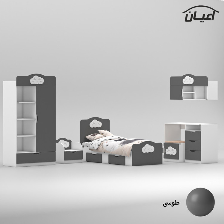 سرویس خواب کوچیل مدل KL766 سایز 80×180 سانتی متر مجموعه 6 عددی