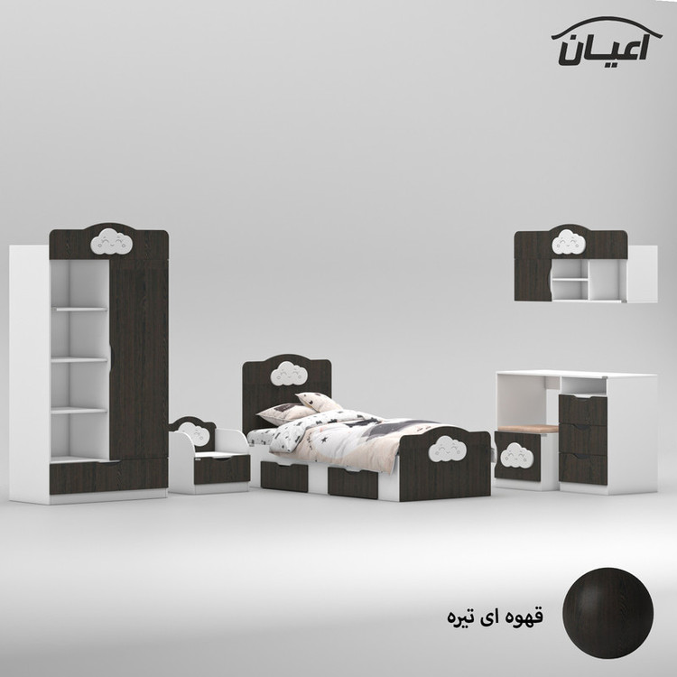 سرویس خواب کوچیل مدل KL766 سایز 80×180 سانتی متر مجموعه 6 عددی