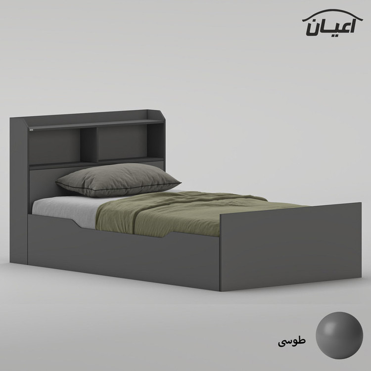 تختخواب ملامینه یک و نیم نفره کوچیل مدل KL987 سایز 120 * 200 سانتیمتر