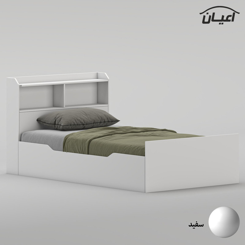 تختخواب ملامینه یک و نیم نفره کوچیل مدل KL987 سایز 120 * 200 سانتیمتر