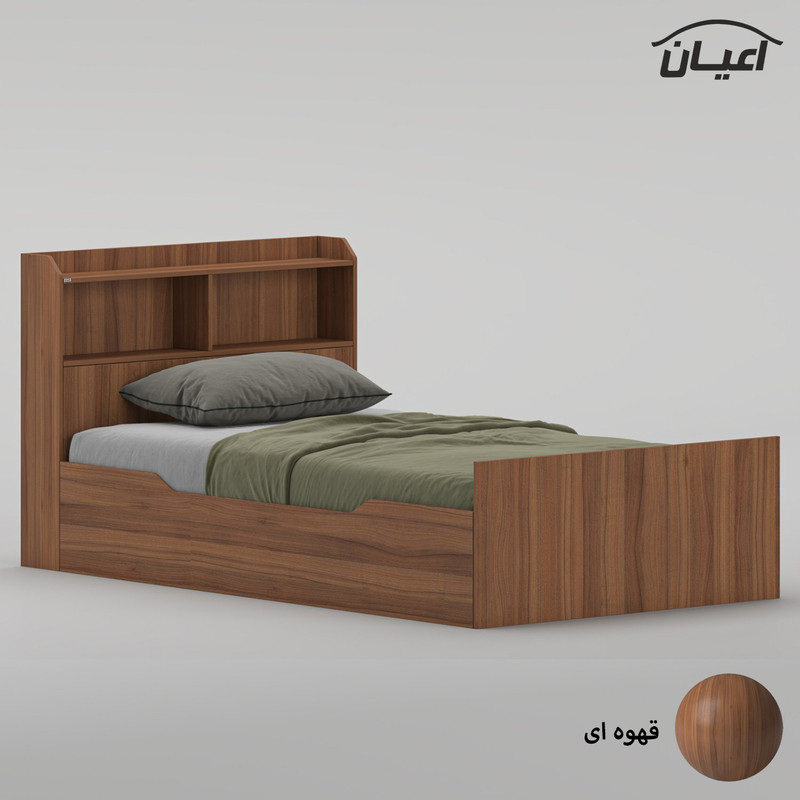 تختخواب ملامینه یک و نیم نفره کوچیل مدل KL987 سایز 120 * 200 سانتیمتر