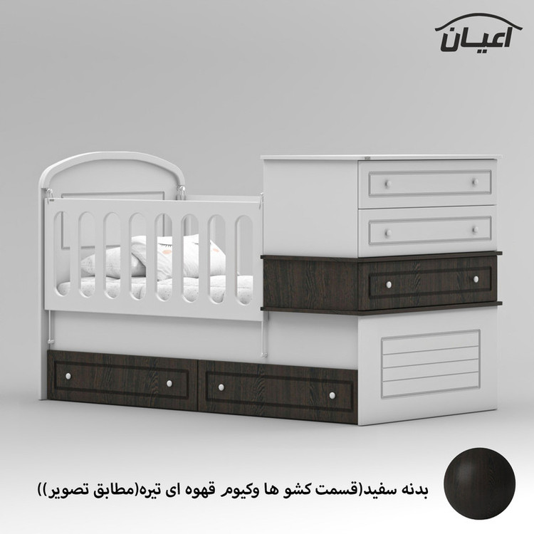تختخواب کودک کوچیل مدل KL906 سایز 180 × 80