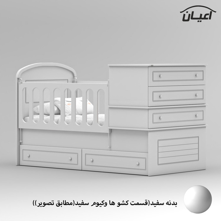 تختخواب کودک کوچیل مدل KL906 سایز 180 × 80