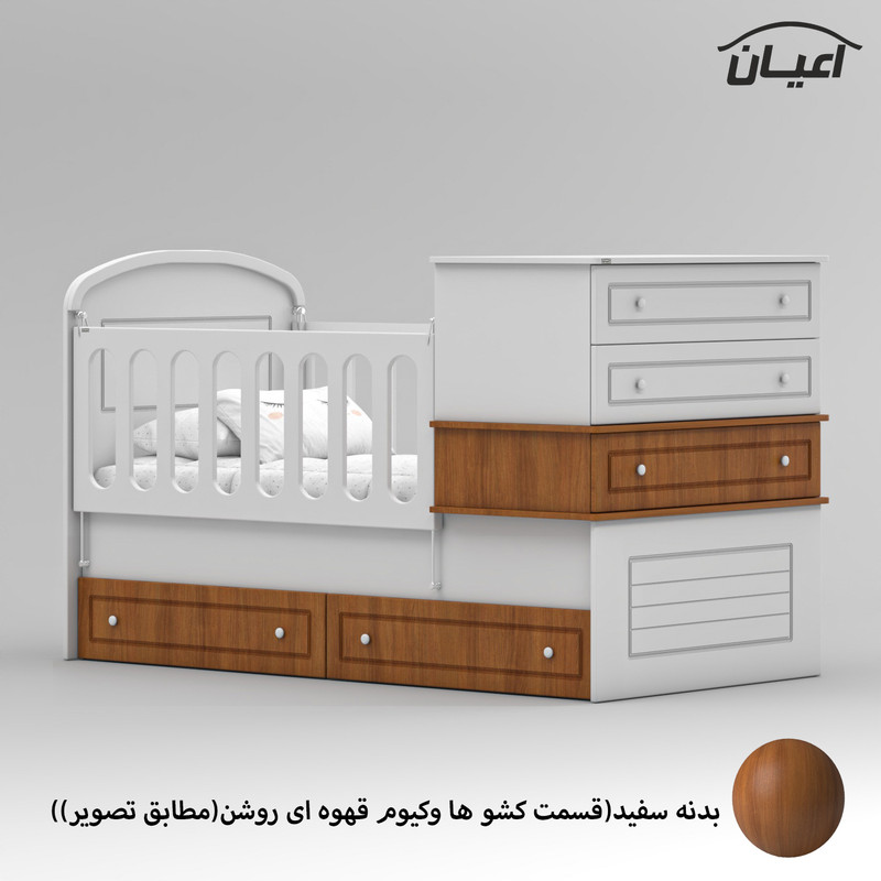 تختخواب کودک کوچیل مدل KL906 سایز 180 × 80