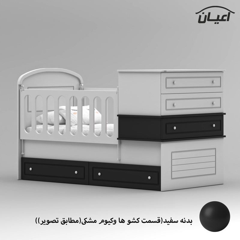 تختخواب کودک کوچیل مدل KL906 سایز 180 × 80