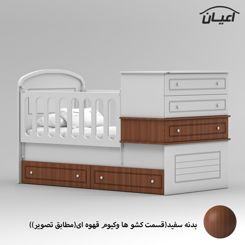 تختخواب کودک کوچیل مدل KL906 سایز 180 × 80