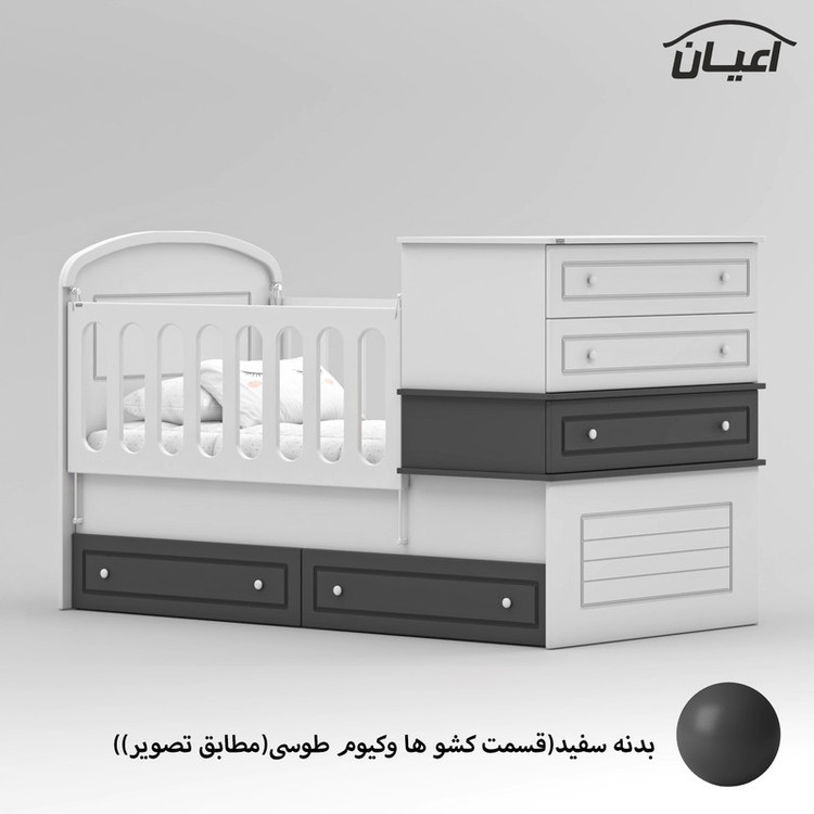 تختخواب کودک کوچیل مدل KL906 سایز 180 × 80