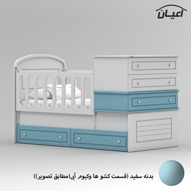 تختخواب کودک کوچیل مدل KL906 سایز 180 × 80