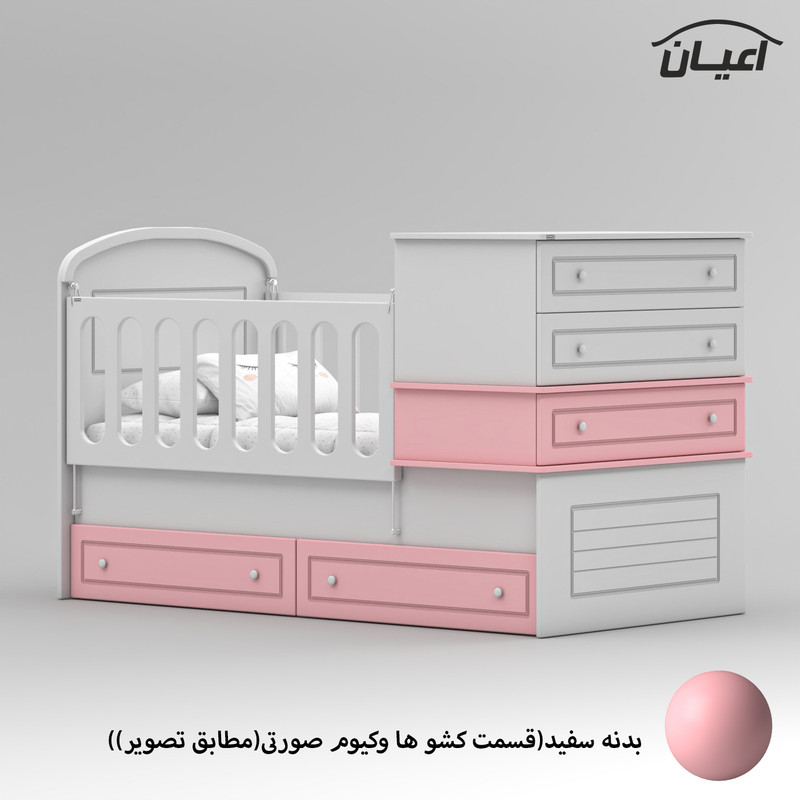 تختخواب کودک کوچیل مدل KL906 سایز 180 × 80
