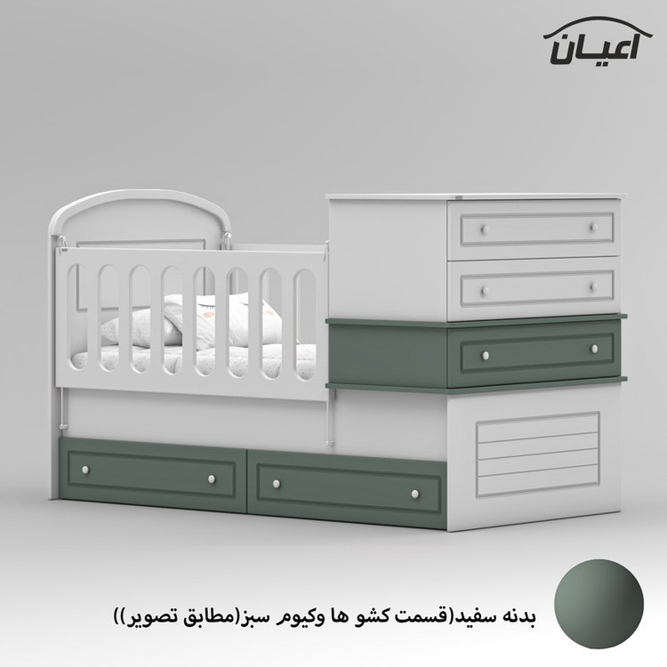 تختخواب کودک کوچیل مدل KL906 سایز 180 × 80