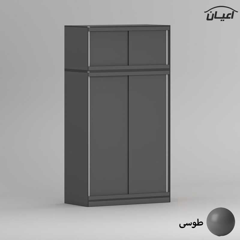 کمد لباس چندمنظوره کوچیل مدل KL963 طول 120 سانتی متر مجموعه دو عددی