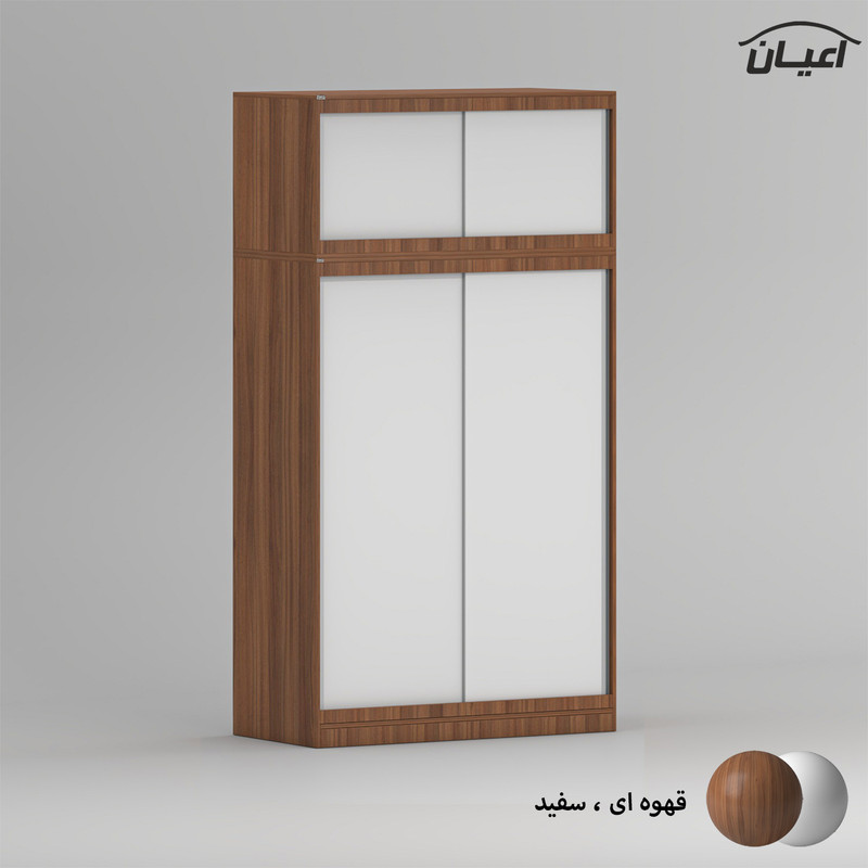 کمد لباس چندمنظوره کوچیل مدل KL963 طول 120 سانتی متر مجموعه دو عددی