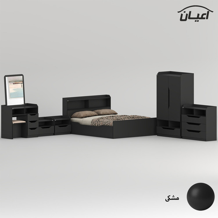 سرویس خواب ملامینه دو نفره کوچیل مدل KL998 سایز 160x200 سانتی متر مجموعه 6 عددی