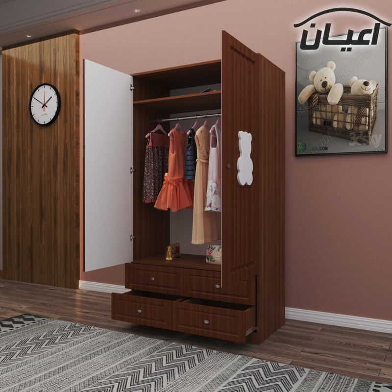 کمد لباس کودک کوچیل مدل KL481 طرح تدی