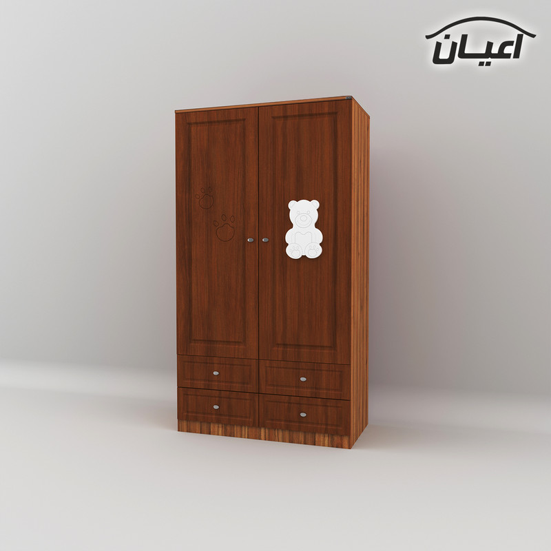 کمد لباس کودک کوچیل مدل KL481 طرح تدی
