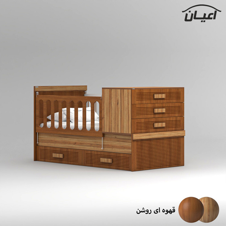 تختخواب کودک کوچیل مدل KL902 سایز 180×80 سانتی متر