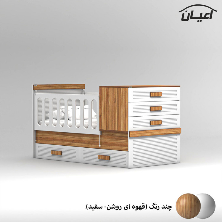 تختخواب کودک کوچیل مدل KL902 سایز 180×80 سانتی متر