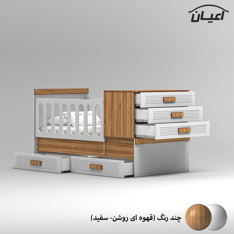 تختخواب کودک کوچیل مدل KL902 سایز 180×80 سانتی متر