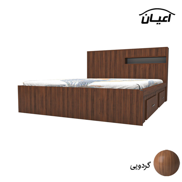 تخت خواب دونفره کوچیل مدل KL619 سایز 160x200 سانتی متر