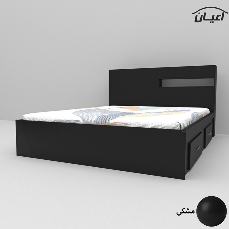 تخت خواب دونفره کوچیل مدل KL619 سایز 160x200 سانتی متر